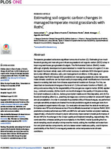 Estimating soil organic carbon changes in managed temperate moist grasslands with RothC