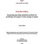 Integrating upscaling simulation methods for predicting soil organic Carbon changes in Spain